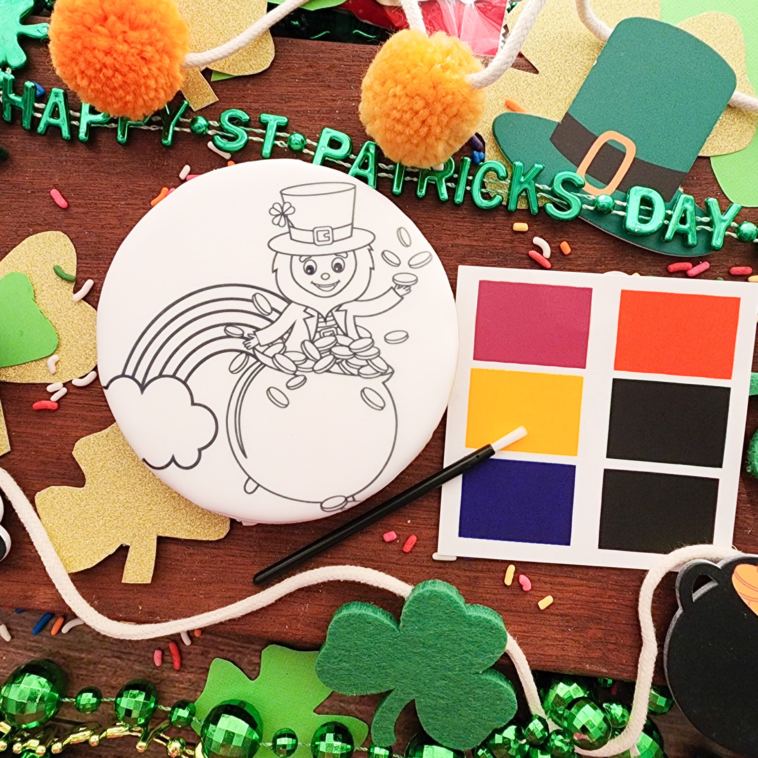 St. Patrick's Day Paint Your Own Cookie